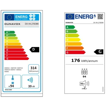 Dunavox vinski frižider dvozonski DX-94.270DBK-3 Dunavox vinski frižider dvozonski DX-94.270DBK-3