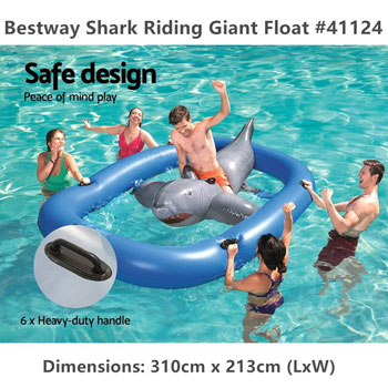 Bestway dušek za plažu Ajkula 310x213cm 41124