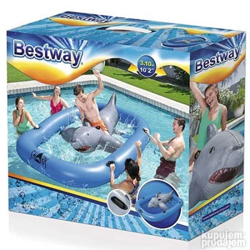 Bestway dušek za plažu Ajkula 310x213cm 41124-3 Bestway dušek za plažu Ajkula 310x213cm 41124-3