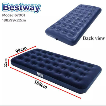 Bestway vazdušni krevet na naduvavanje 99x188x22 cm + pumpa-2
