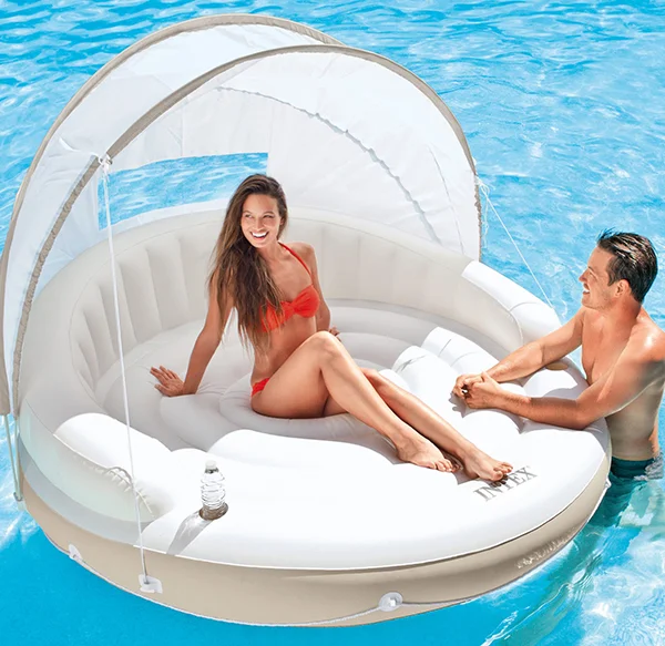 Intex dušek za vodu sa suncobranom – CANOPY ISLAND 58292 Intex dušek za vodu sa suncobranom – CANOPY ISLAND 58292