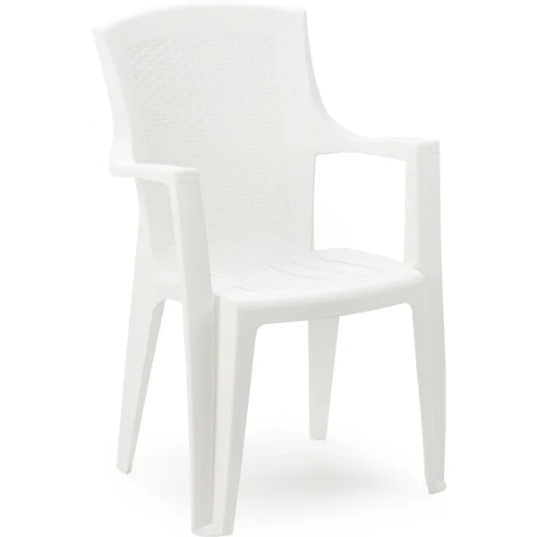 Eden baštenska stolica plastična - bela 030767 Eden baštenska stolica plastična - bela 030767