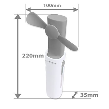 Esperanza mini ventilator sa power bankom EHF101E