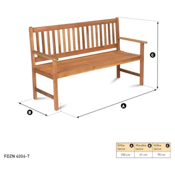 Fieldmann baštenska klupa za sedenje FDZN 4006-T-4 Fieldmann baštenska klupa za sedenje FDZN 4006-T-4