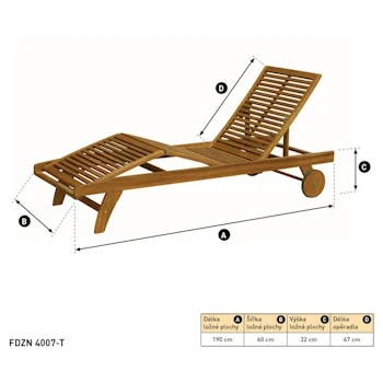 Fieldmann baštenska ležaljka Classic FDZN 4007-T-4 Fieldmann baštenska ležaljka Classic FDZN 4007-T-4