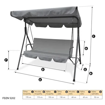 Fieldmann baštenska ljuljaška FDZN 5202-2