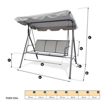 Fieldmann baštenska ljuljaška FDZN 5204-2
