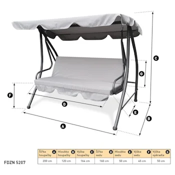 Fieldmann baštenska ljuljaška FDZN 5207-2 Fieldmann baštenska ljuljaška FDZN 5207-2
