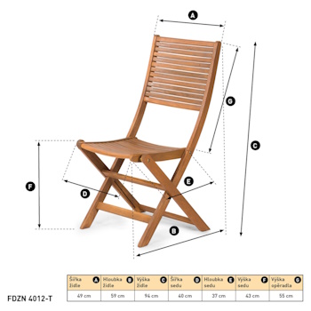 Fieldmann baštenska stolica set 2/1 FDZN 4012-T