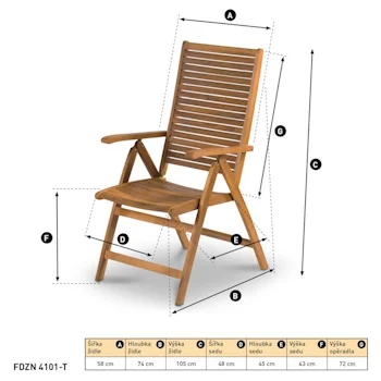 Fieldmann baštenska stolica FDZN 4101-T-4 Fieldmann baštenska stolica FDZN 4101-T-4
