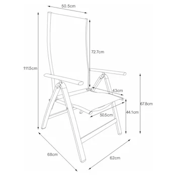Fieldmann baštenska stolica set 2/1 FDZN 5018-4 Fieldmann baštenska stolica set 2/1 FDZN 5018-4