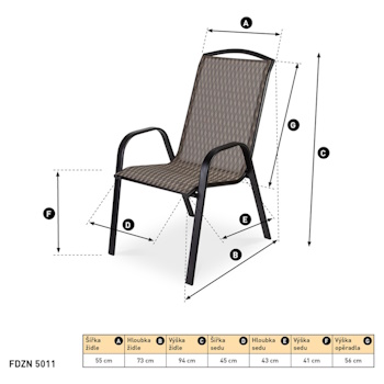 Fieldmann baštenska stolica FDZN 5111-2