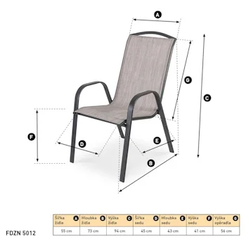 Fieldmann baštenska stolica FDZN 5112-2 Fieldmann baštenska stolica FDZN 5112-2