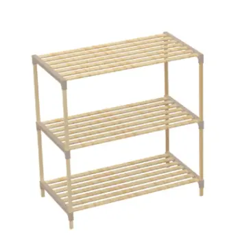 Fixwood drvena polica multifunkcionalna sa  3 police FIX-2006-3-1