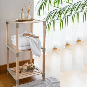 Fixwood multifunkcionalna drvena polica sa 3 police FIX-2013-3