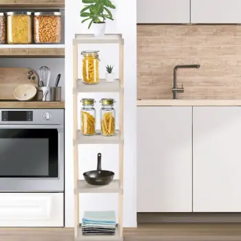 Fixwood drvena polica multifunkcionalna sa 5 nivoa FIX-2011-5-1