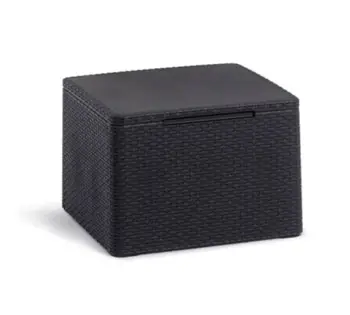 Keter Claire baštenska garnitura – dvosed, 2 fotelje i sto sa ostavom (grafit)-3