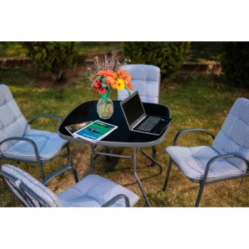 Green bay baštenski set Veneto sa jastucima crno sivi 078518-2 Green bay baštenski set Veneto sa jastucima crno sivi 078518-2