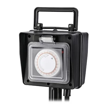 Baštenska dvostruka utičnica sa uzemljenjem i tajmerom Hama 137273 -2 Baštenska dvostruka utičnica sa uzemljenjem i tajmerom Hama 137273 -2