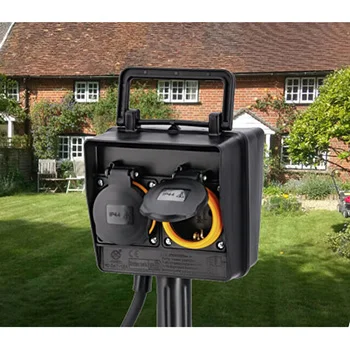 Baštenska dvostruka utičnica sa uzemljenjem i tajmerom Hama 137273 -4 Baštenska dvostruka utičnica sa uzemljenjem i tajmerom Hama 137273 -4