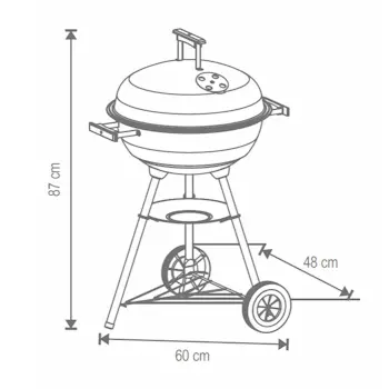 Home roštilj na drveni ugalj GR02-5