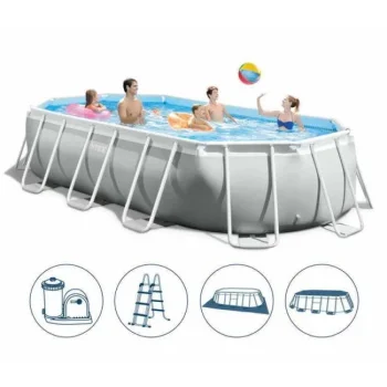 Intex bazen Prism Frame Oval Premium sa čeličnom konstrukcijom 6.10x3.05x1.22m 26798NP