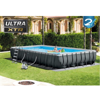 Intex bazen Ultra XTR sa čeličnom konstrukcijom,peščanom pumpom,hlorinatorom i setom za održavanje – 9.75m x 4.88m x 1.32m 26378NP-1