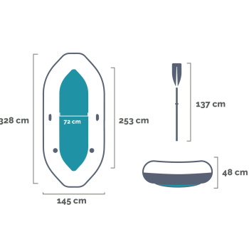 Intex čamac na naduvavanje Mariner 4 sa aluminijumskim veslima 68376NP-8