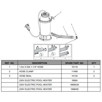 Intex  crevo za pumpe dovodno odvodno 10116-1