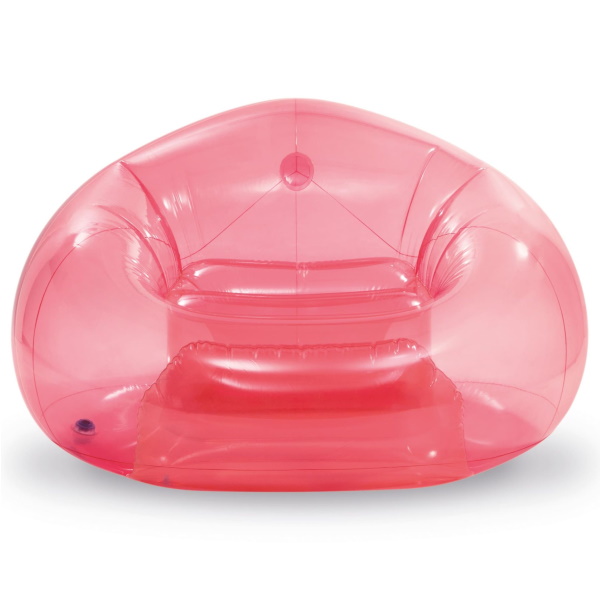 Intex fotelja na naduvavanje providno roze 1.37×1.27x74cm -1
