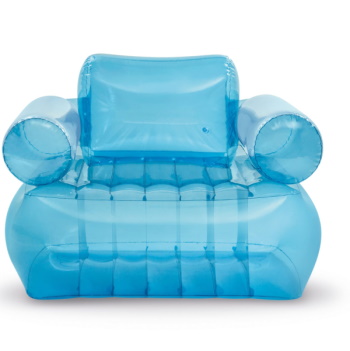 Intex fotelja providno plava sa naslonom na naduvavanje 