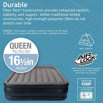 Intex krevet na naduvavanje Deluxe Fiber-Tech 152 x 203 x 42 cm-2