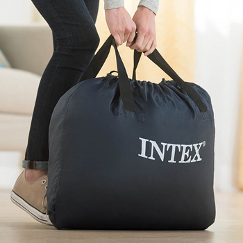 Intex plišani vazdušni krevet Queen Ultra sa ugrađenom pumpom 152x203x46 cm