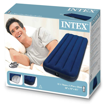 Intex krevet na naduvavanje velour 76 x 191 x 22cm 68950
