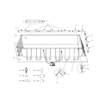 Intex ugaona šipka za Prism Frame bazene 12224