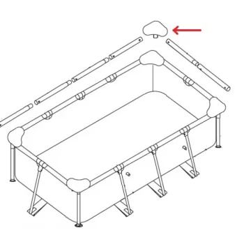 Intex ugaoni spoj za pravougaone bazene 10573A-3