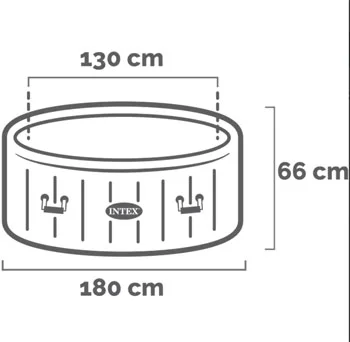 Jacuzzi bazen Intex sa grejačem za dvorište - plavi 28486-6 Jacuzzi bazen Intex sa grejačem za dvorište - plavi 28486-6