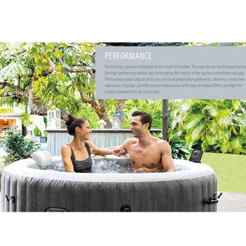 Jacuzzi bazen za dvorište Intex Pure Spa Greywood deluxe 28440