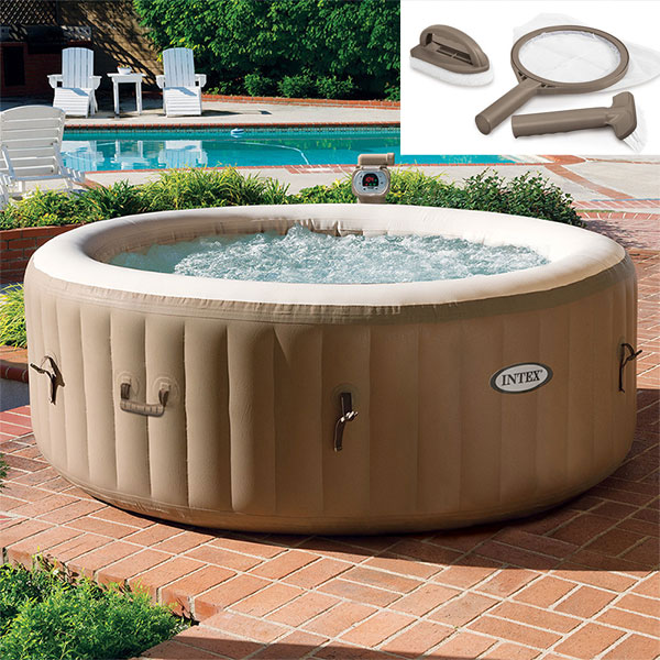 Jacuzzi Intex sa grejačem za dvorište + POKLON set za održavanje-9