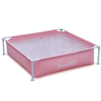Bazen za decu čvrsta konstrukcija 122x122x33 cm Pink 12325 Bazen za decu čvrsta konstrukcija 122x122x33 cm Pink 12325
