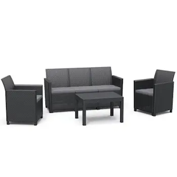 Keter baštenska garnitura Claire 3 seater grafit CU 252698 Keter baštenska garnitura Claire 3 seater grafit CU 252698