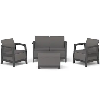 Keter baštenska garnitura Scandi linea II sa box stolom grafit CU 270924