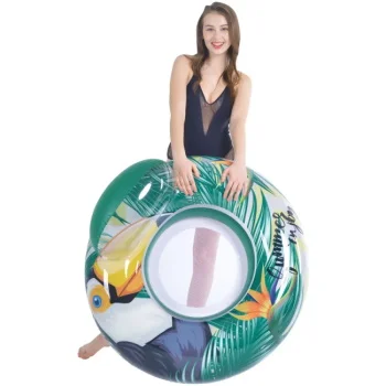 Ležaljka za vodu okrugla sa mrežicom 93cm Zelena 35005 Ležaljka za vodu okrugla sa mrežicom 93cm Zelena 35005