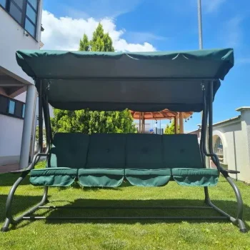 Ljuljaška četvorosed 2u1 zelena 232x120x164cm C1106Z-1 Ljuljaška četvorosed 2u1 zelena 232x120x164cm C1106Z-1