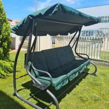 Ljuljaška četvorosed 2u1 zelena 232x120x164cm C1106Z-2 Ljuljaška četvorosed 2u1 zelena 232x120x164cm C1106Z-2