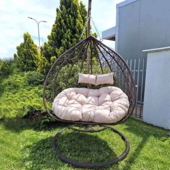 Ljuljaška jaje dvosed Bež jastuk F034B