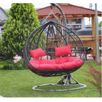 Ljuljaška jaje dvosed Crveni jastuk F034C -1