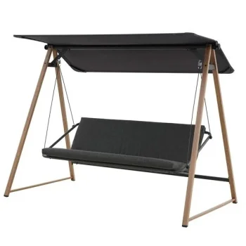 Ljuljaška trosed Crna 205X136X180 C3077-1-2 Ljuljaška trosed Crna 205X136X180 C3077-1-2