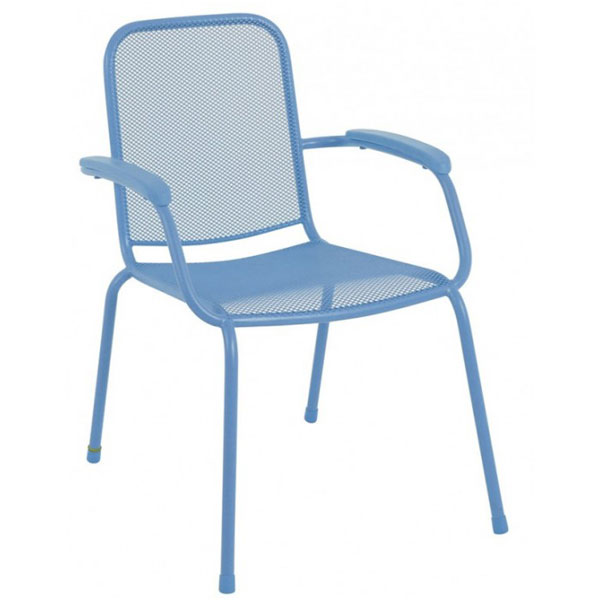 Baštenska metalna stolica Lopo - plava 047113-1