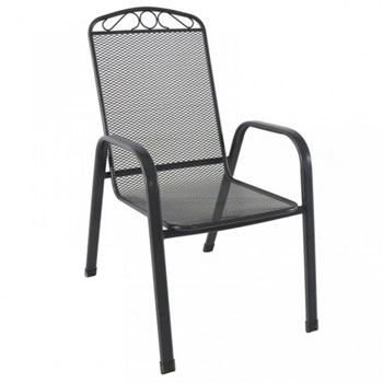 Melfi metalna stolica siva 051124